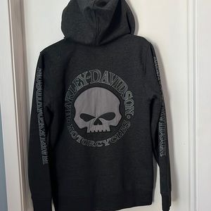 NWOT Women’s Hooded and Zippered Sweater by Harley Davidson Size Small
